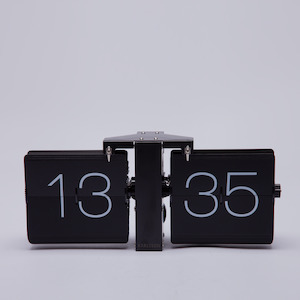 Karlsson | Flip Clock | Matt Black