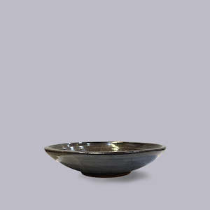 Jody Martin | Kangai "Deep Emotion" Shallow Bowl | Tenmoku Glaze