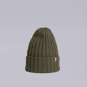 Dinadi | Merino | Double Rib Hat | Olive Green