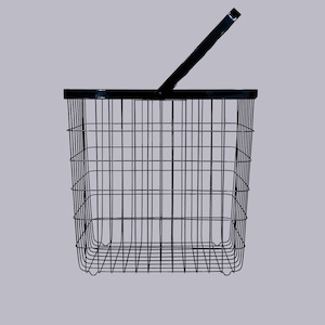 Yamazaki | Tower Laundry Wire Basket | Black