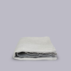 Ottoman: Ottoman | Waffle Hand Towel | Silver