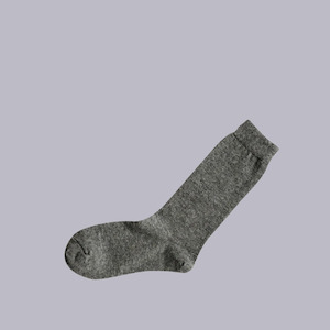 Nishiguchi Kutsushita | Praha Cashmere Wool Sock | Charcoal | Medium