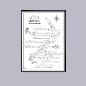 Hike Aotearoa | Poster | Great Walks of New Zealand