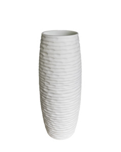 Crocodile Vase White