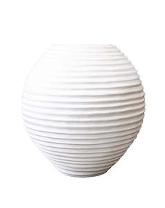 Spiral Vase - White 70 cm