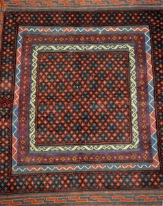 Furniture: Afghan Kilim & Carpet 128x105cm