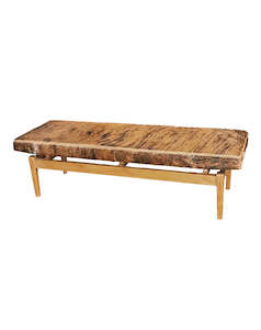 Cowhide Bench