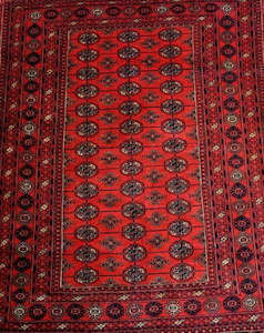 Bukhara Silk and Wool Rug 180x132cm