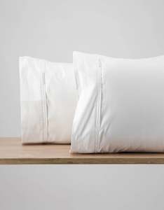 Organic 1000TC Cotton Pillowcases — White