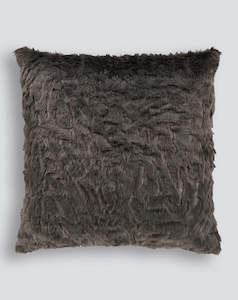 Furniture: Heirloom Faux Fur Cushion - Pewter Chinchilla 65x65