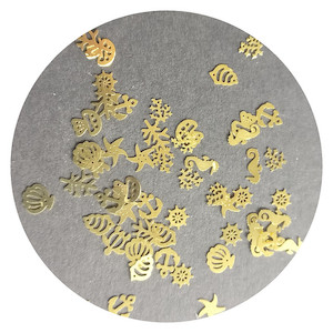 Golden Sea Life Glitter (Metal)