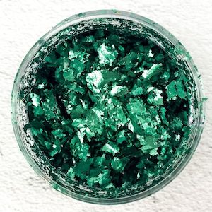 Emerald Metallic Foil Flakes