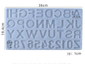 Moulds: Alphabet Letter Number Moulds - 01