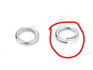 S925 Sterling Silver Open Ring - 10pcs