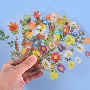 Multiple Flower Material Stickers - Sealed in Pocket Pack