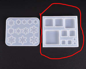 Cube Moulds: Cube Silicone Moulds, DIY Silicone Pendant Mould Making Resin Casting Mould for Holiday Craft Supplies