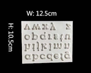 Alphabet Letter Number Moulds: Alphabet Letter Number Moulds - 04  Lowercase