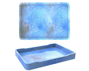 Geode Agate Tray Moulds: Rectangular Serving Board Coaster Tray  Moulds - 02