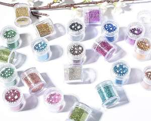 22 Colour Fine Glitter 10g per bag