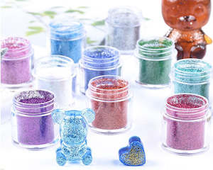 Glitter: 10 Colour Holographic Super Fine Glitter 10ml