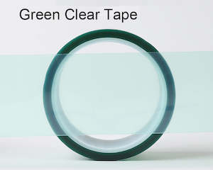 Green Resin Barrier/Release Tape Width: 30 mm, Length: 33 meters, 3" core