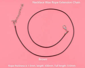 Necklace Wax Rope Extension Chain Cord