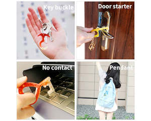 Keychain Resin Silicone Mould, No Touch Door Opener Resin Mould