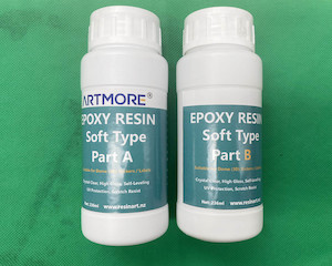 Soft Resin: Crystal Clear Art Epoxy Resin - 1: 1 by Volume 472ml Kit - Soft Type