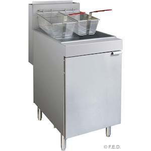 Professional equipment wholesaling: FryMAX Superfast Natural Gas Tube Twin Vat Fryer RC400TE