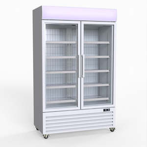 Professional equipment wholesaling: Thermaster 800L Upright Double Glass Door Freezer – LG-800PF