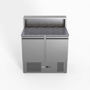 Thermaster Fed-X Two Door Salad Prep Fridge With Marble Top XGNS900E