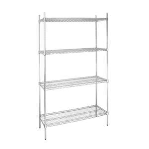 Professional equipment wholesaling: Vogue 4 Tier Wire Shelving Kit 915x460mm