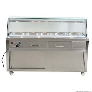 Professional equipment wholesaling: Thermaster F.E.D Heated Bain Marie Food Display PG180FE-YG