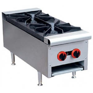 Professional equipment wholesaling: GasMax Gas Cook Top 2 Burner With Flame Failure- RB-2E