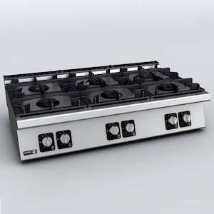 Professional equipment wholesaling: Fagor Kore 700 Series Bench Top 6 Gas Burners C-G760H