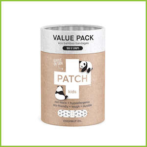 PATCH Bamboo Plasters - VALUE PACK - 100 Panda Bandage Strips