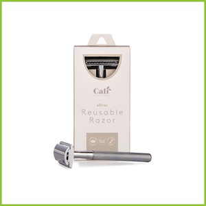 Silver Safety Razor - CaliWoods