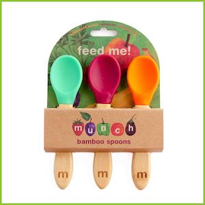 Internet only: Baby Spoons - Soft Silicone Feeding & Weaning Spoons - Munch