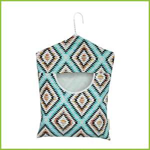 Cotton Peg Bag - Aztec