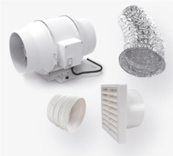 Ventilation equipment installation: X-Vent Classic Bathroom Extraction Kit