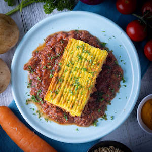 Health food: Reheat Meal: Shepherd's Pie w Turmeric Potato Mash (GF)