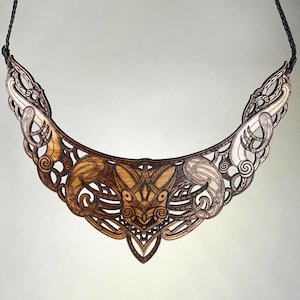 Te Wehenga Leather Statement Necklace