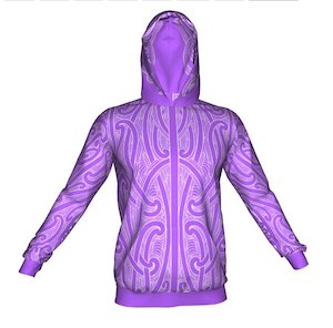 Puhoro Hoodie - Lilac / White