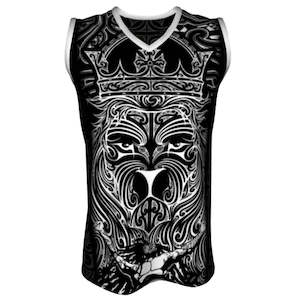 Basketball Singlet - Lion of Judah BW