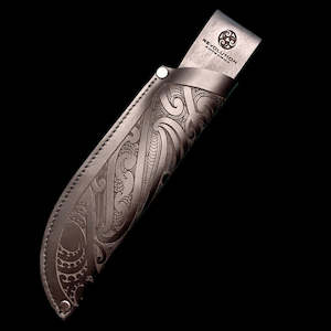 Artist: Boning Knife Sheath - Moko Engraved (Knife not Included)