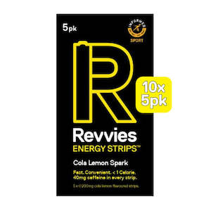 Revvies Energy Strips Cola Lemon Spark (10 x 5Pk)