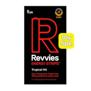 Revvies Energy Strips Tropical Hit (10 x 5 Pack)