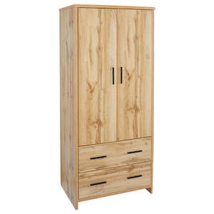 Nova Wardrobe with 2 Drawers