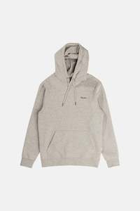 Mens Fleece: Brand Fleece Hood Grey Heather