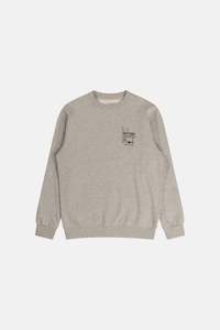 Siesta Fleece Crew Grey Heather